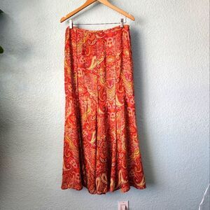 Talbots 100 % silk lined midi/maxi skirt
